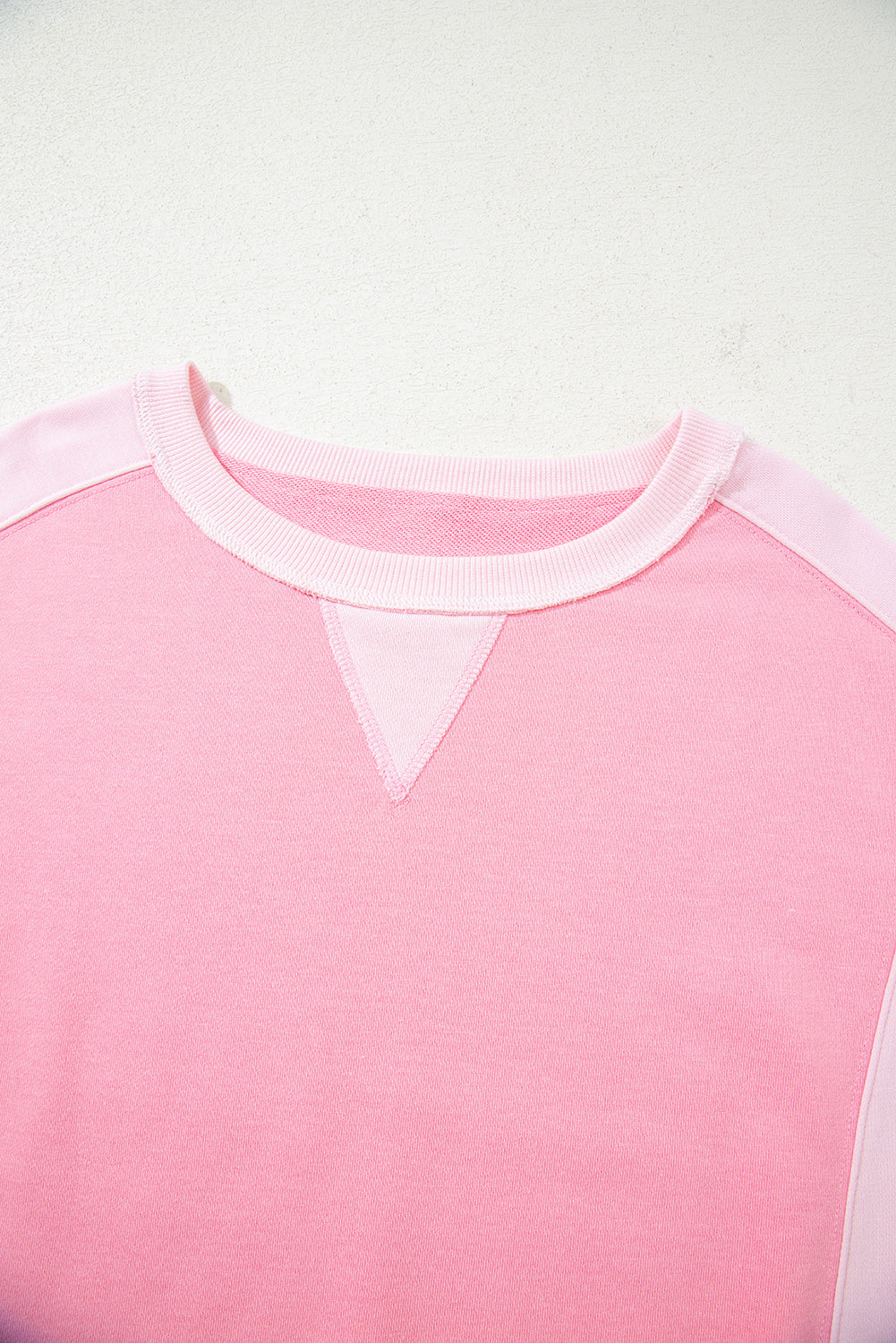 Premium Bonbon 2-tone Color Block Patchwork Drop Shoulder Sweatshirt Dear-Lover Dropshipping